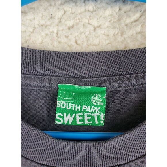 Vtg South Park Sweet Shirt Cartman Mens XL Distressed Boxy Gray Multi SS 2007 - Picture 5 of 9